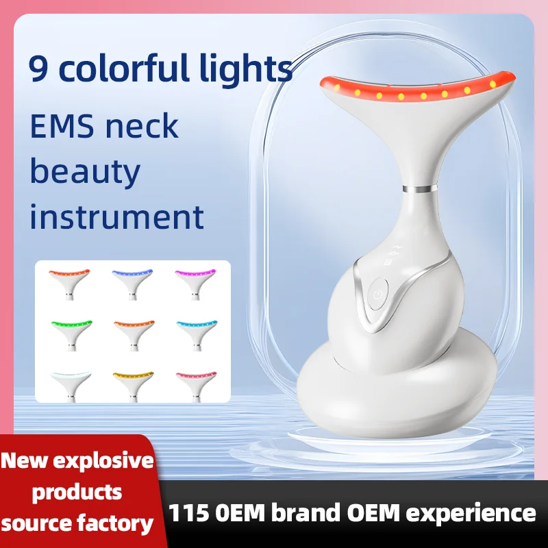 (branco) Aparelho De Beleza Doméstico - Massageador Elétrico Facial E Para Lifting De Pescoço