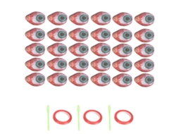Banner De Olhos Sangrentos Decoração Assustadora Com Cores Vivas