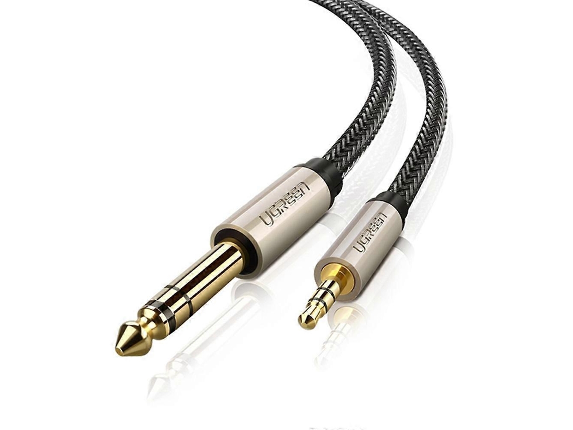 Ugreen 40805 Cabo Auxiliar De 3 Metros, 3,5 Mm Trs A 6,35 Mm Ts Aquaforge