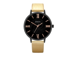 Reloj De Pulsera De Aleación Con Dial Redondo Analógico De Cuarzo Para Mujer Y Hombre (oro)