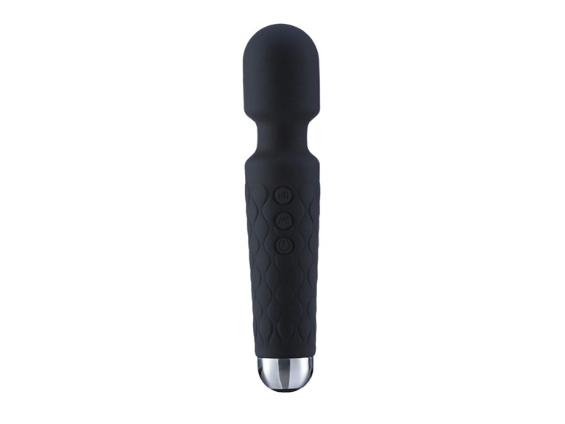 Vibrador De Varinha, Massageador Elétrico Pessoal Poderoso Para Mulheres - Massagem De Brinquedo Sexual Para Mulheres Adultas (preto)