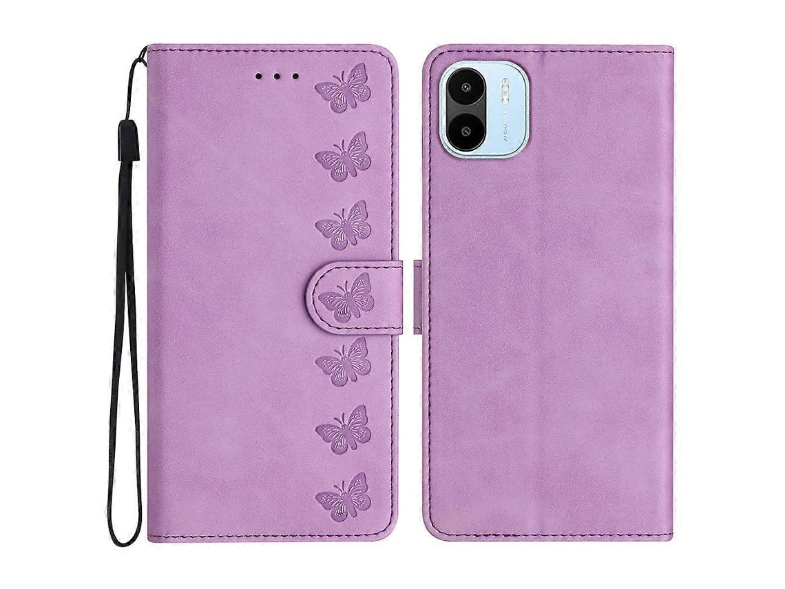 Capa Estampa Borboleta Para Xiaomi For Xiaomi Redmi A1 4g / A2 4g Facpoet Pele Sintética
