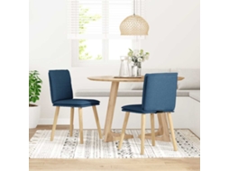 Maison Exclusive - Cadeiras De Jantar 2 Pcs Tecido Azul