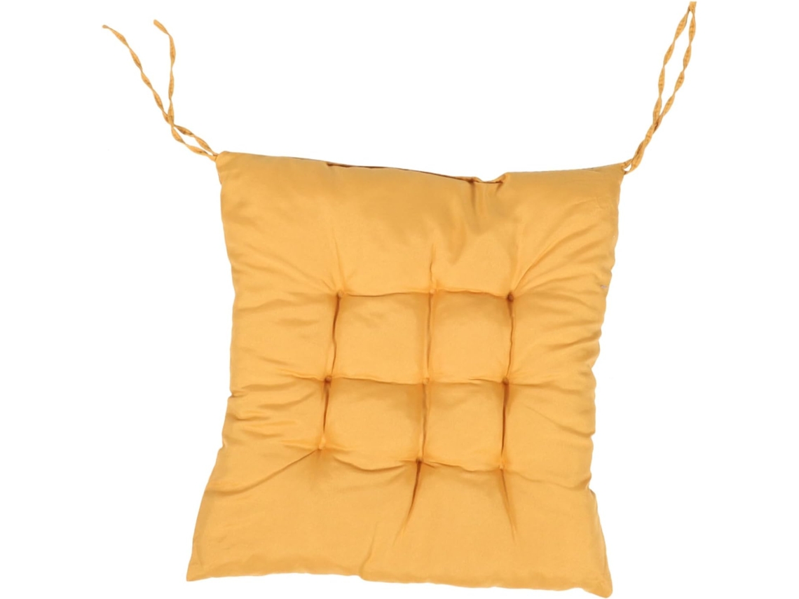 Cadeira De Balanço Jardim Com Almofada Algodão Amarela, Macia E Respirável, Ideal Para Pátio E Quarto, Confortável Em