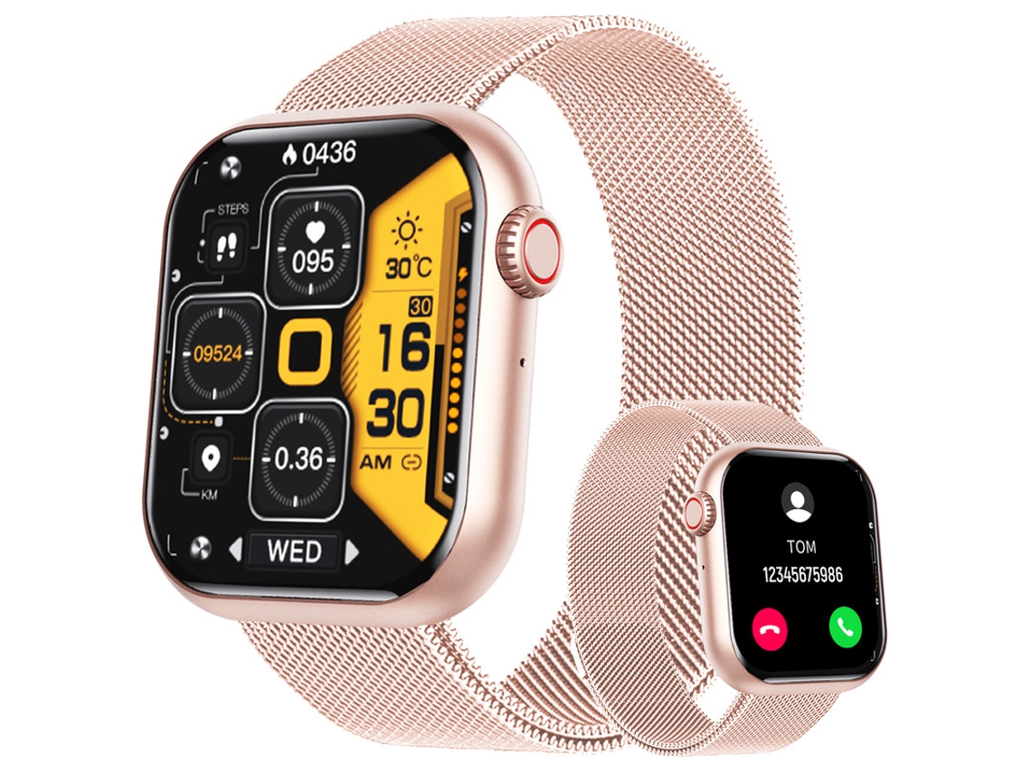 Smartwatch YIZHOOD Te752 Touch À Prova de Água Pedómetro Cardio Rosa