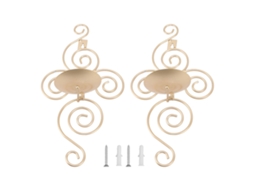 Suporte de Vela de Parede LAXISCREED Dourado Decorativo