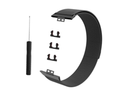 Pulseira Milanese Para Huawei Watch Fit (preto E Vermelho)