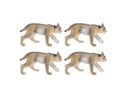 Figurinha De Animal Lince Pvc Modelo Realista Brinquedo Educativo Coleção Presente Para Crianças