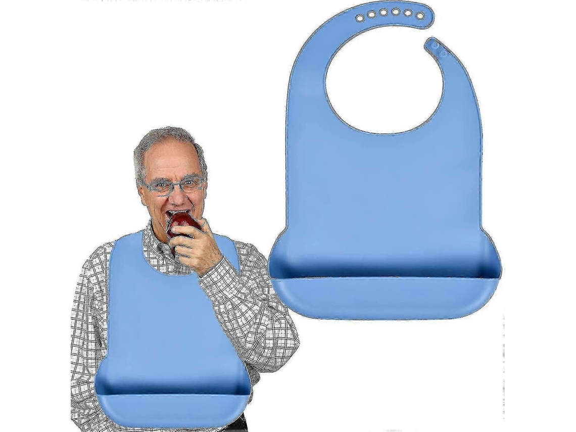 Babadores Para Adultos, Babadores De Silicone Para Coleta De Migalhas De Comida, Babadores Manuais Para Adultos Para Homens E Mulheres