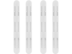 Yarnow Conjunto De 4 Corrediças Adesivas Para Gavetas E Cestos, Em Abs, Resistentes E De Alta Resistência