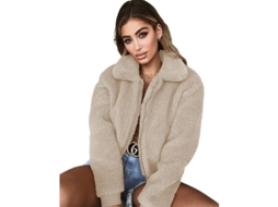 2026 abrigo de Alpaca Suave para Mujer Moda Nueva Color Sólido Caliente