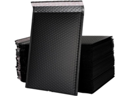 Conjunto de 25 Sacos de Armazenamento Resistentes a Impactos, Leves e Pretos, para Envio de Objetos, com Design de Almofada de Ar.