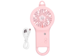 Vento Spray Portátil Recarregável Com Humidificador De Beleza Rosa 3 Velocidades Baixo Ruído 26ml
