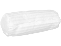 Fronha Cilíndrica de Tecido Branco com Zíper Invisível. Macia para Apoio do Pescoço. Resistente a CHABERLU