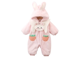 Roupas de Natal Coelho Pequeno Macacão de Inverno Engrossado Macacão Infantil 66Cm