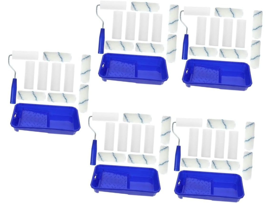 Conjunto De 5 Ferramentas Ergonômicas Para Pintura, Ideais Para Trabalhos Portáteis Em Paredes.