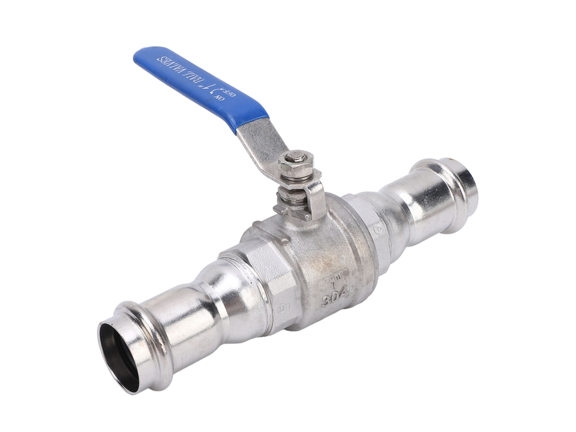 Válvula De Esferas Inox 304 Dn25 Com União De Compressão Laxiscreed Para Indústrias Automotivas