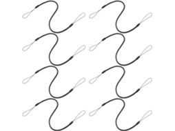 Lurelia Íman Decorativo Retrátil Com Clipe Com Cordão Preto Pacote Com 8 Unidades