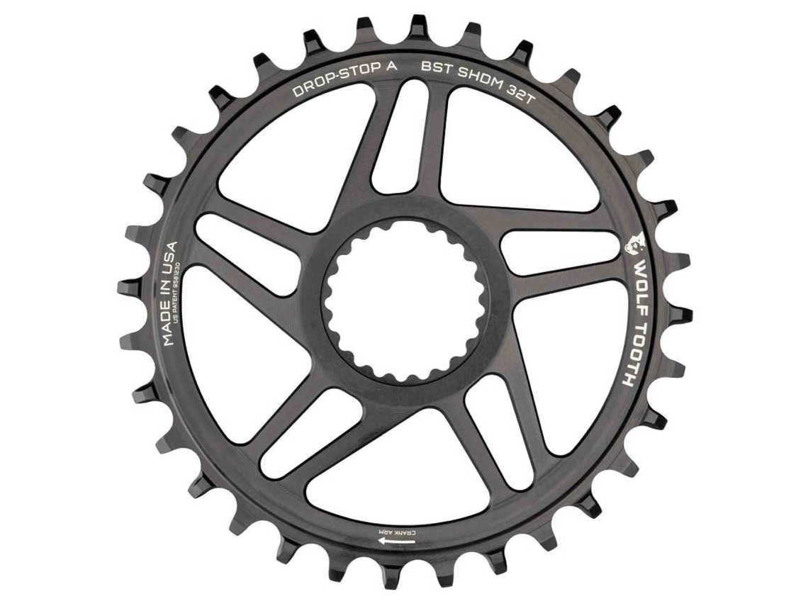 Anel de Corrente Shimano Dm Mount Drop Stop St Prateado 36Twolf Tooth