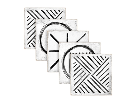 Azulejo Revestimento Cerâmico Decorativo Mate CERAGNI Inca Branco 15X15 Caixa com 44 Unidades 1 M2