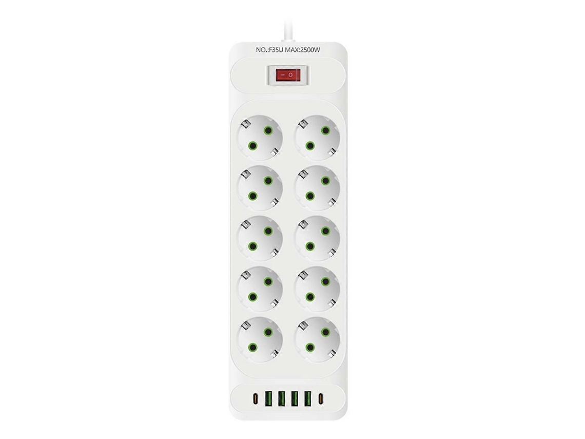 Tomada Elétrica Com Plugue Europeu, Multipino, Tamanho B