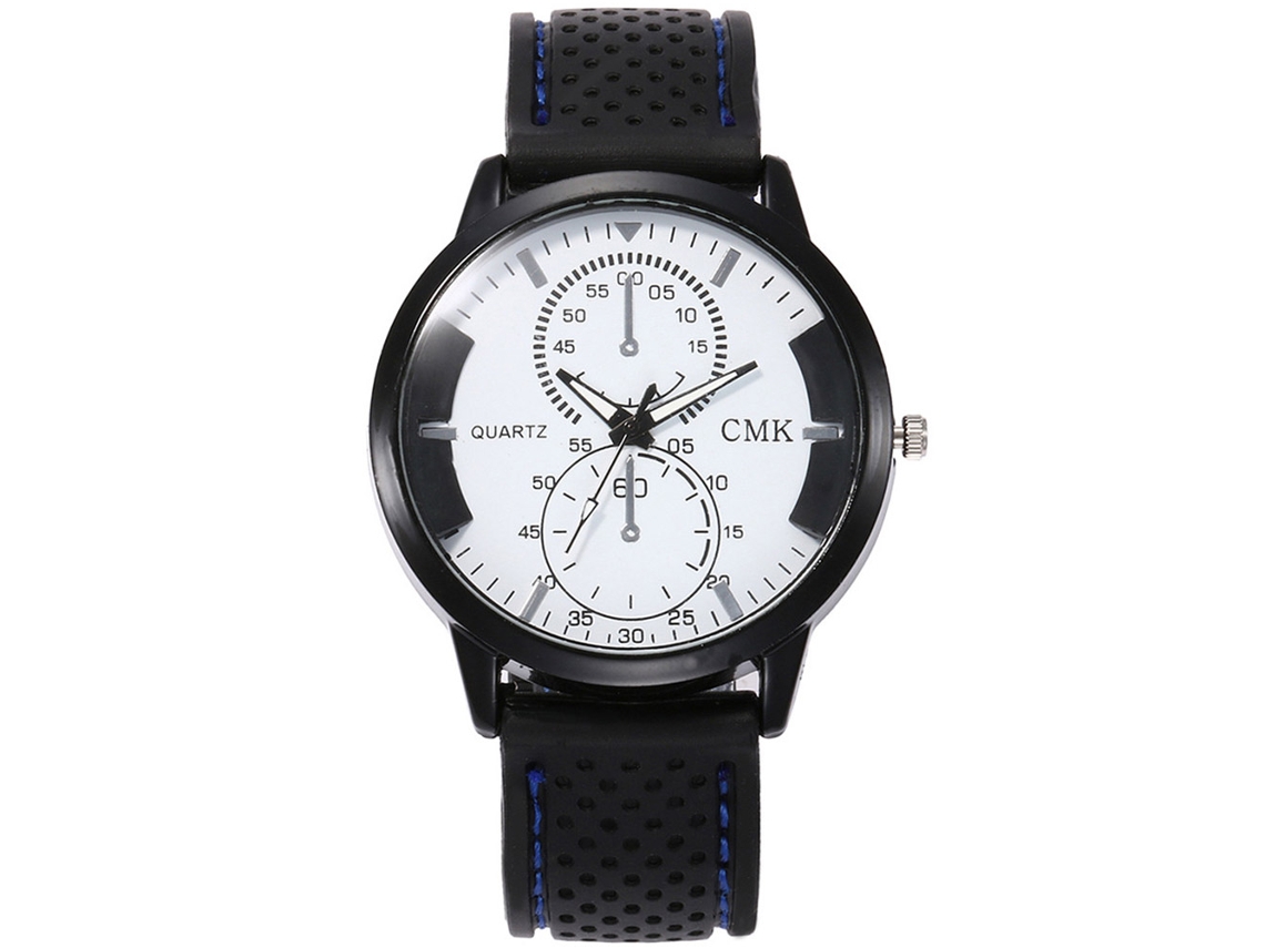 Reloj Deportivo Casual Unisex Con Correa De Silicona Azul Para Hombre Y Mujer