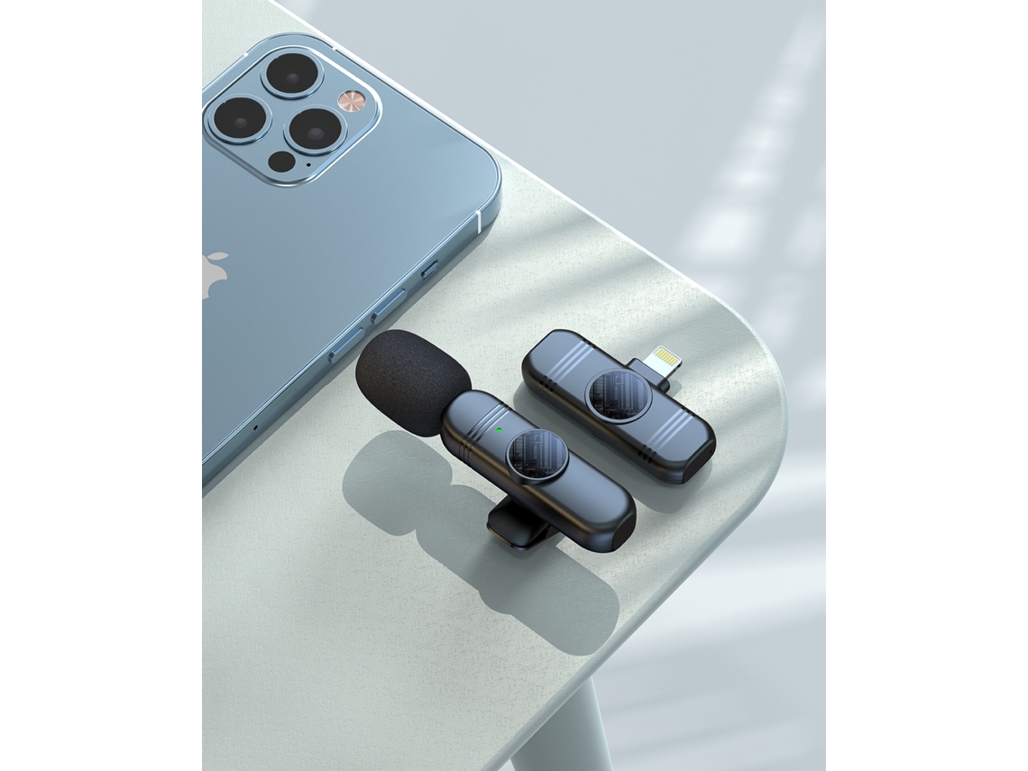 Microfones De Lapela Sem Fio S65 Com Interface Lightning Individual Aquaforge