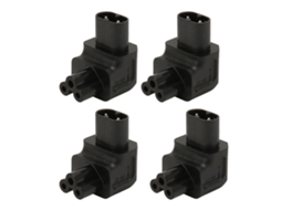 Aetheria 4pcs Adaptador de Energia Iec320 C8 para C5 de Cobre Profissional para Pdu Chassi Computador