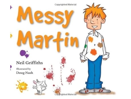 Livro Messy Martin de Neil Griffiths (Inglês)