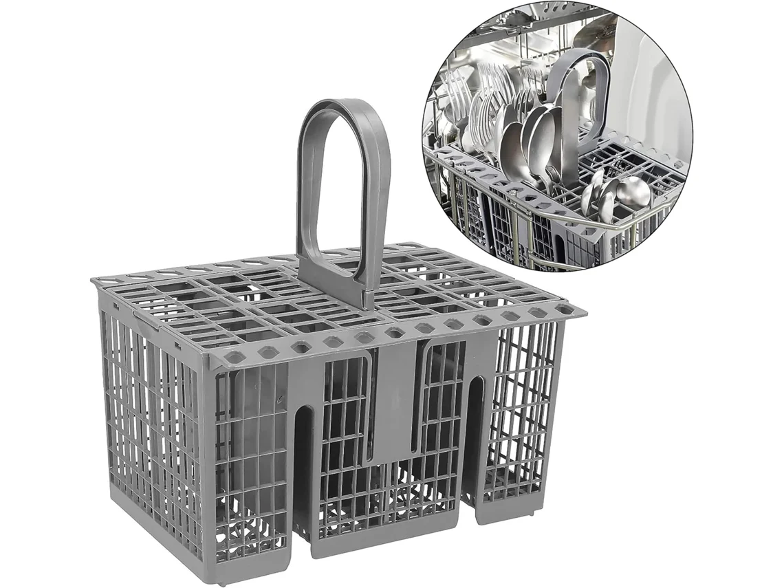 Universal | Cesto Talheres Grande para Lava Louças Hotpoint 99673 8729, C00257140, C00386607 Cinza Zeuxo