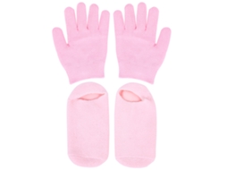 Conjunto De Meias E Luvas De Gel Hidratante Rosotena: Reparo De Rasgos, Exfoliação E Tratamento Com Óleo Essencial