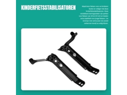 Fietsstabilisatoren Verstelbaar - Trainingswielen Voor 16-22 Inch - Extra Stabiliteit - Veiligheid - Geschikt Voor Fietsen Met Een Diameter Van 16 Tot