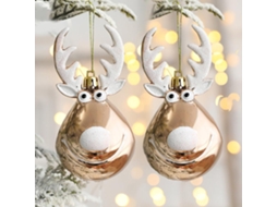 Laxiscreed Decoração De Natal Com Estátua De Alce E Enfeites Para Árvore
