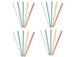 Pacote com 30 Healeved Barras Deslizantes de Plástico 9 Cm, Peças Multicoloridas, Clips para Pastas A4, Acessó