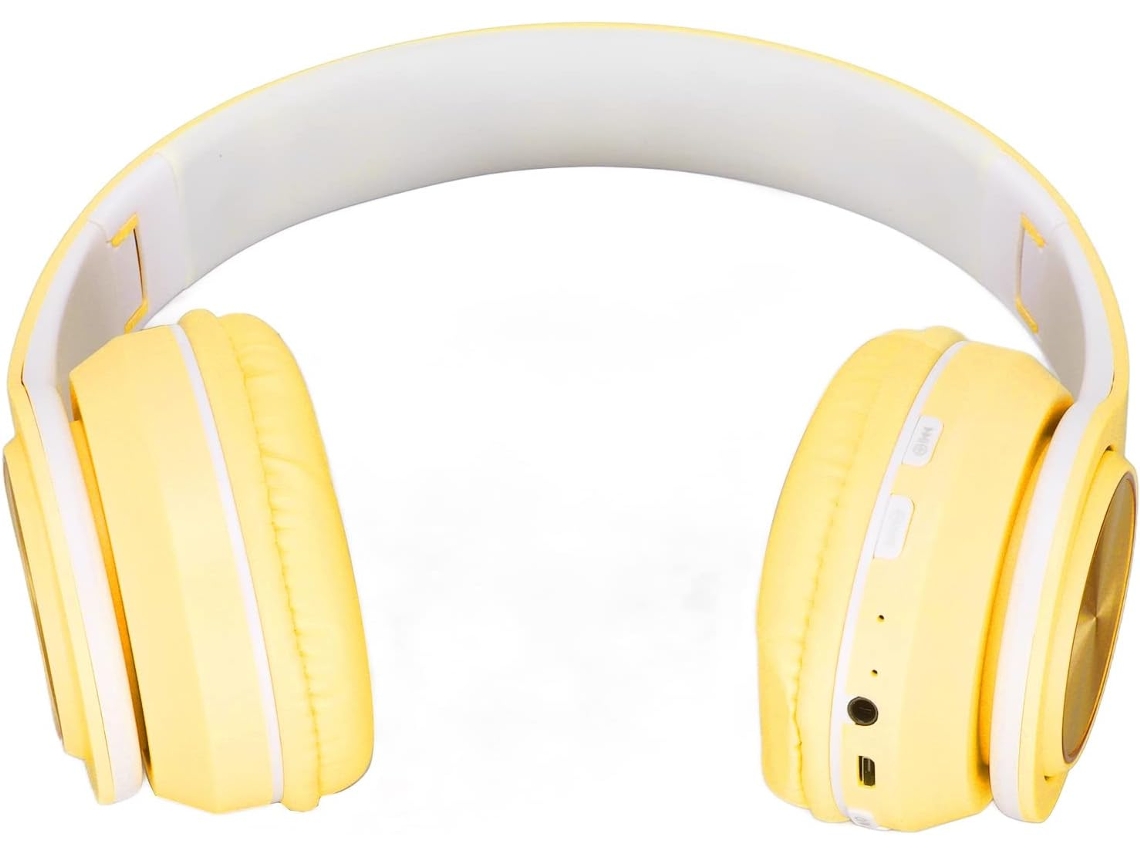 Fone De Ouvido Bluetooth Ciciglow, Supra Auricular, Sem Fio, Com Luzes Coloridas, Dobrável, Com Redução De Ruído