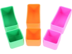 Divisórias De Silicone Clispeed 6 Para Lancheiras Bento, Compactas E Leves, Recipiente Retangular Multifuncional Para