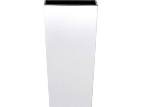 Vaso  Urbi Square (Branco - 12.6 x 12.6 x 20 cm)