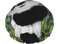 Touca De Banho Reutilizável Panda Bebê Curioso, Dupla Camada, Essencial Para Viagem, Hotel, Salão De Beleza, Tamanho