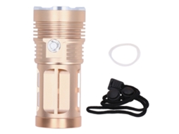 Rebe-lanterna Led 8000lm Com Função De Proteção, Barril De Liga De Alumínio, Zoom Portátil Para Acampamento E Ambientes Exteriores