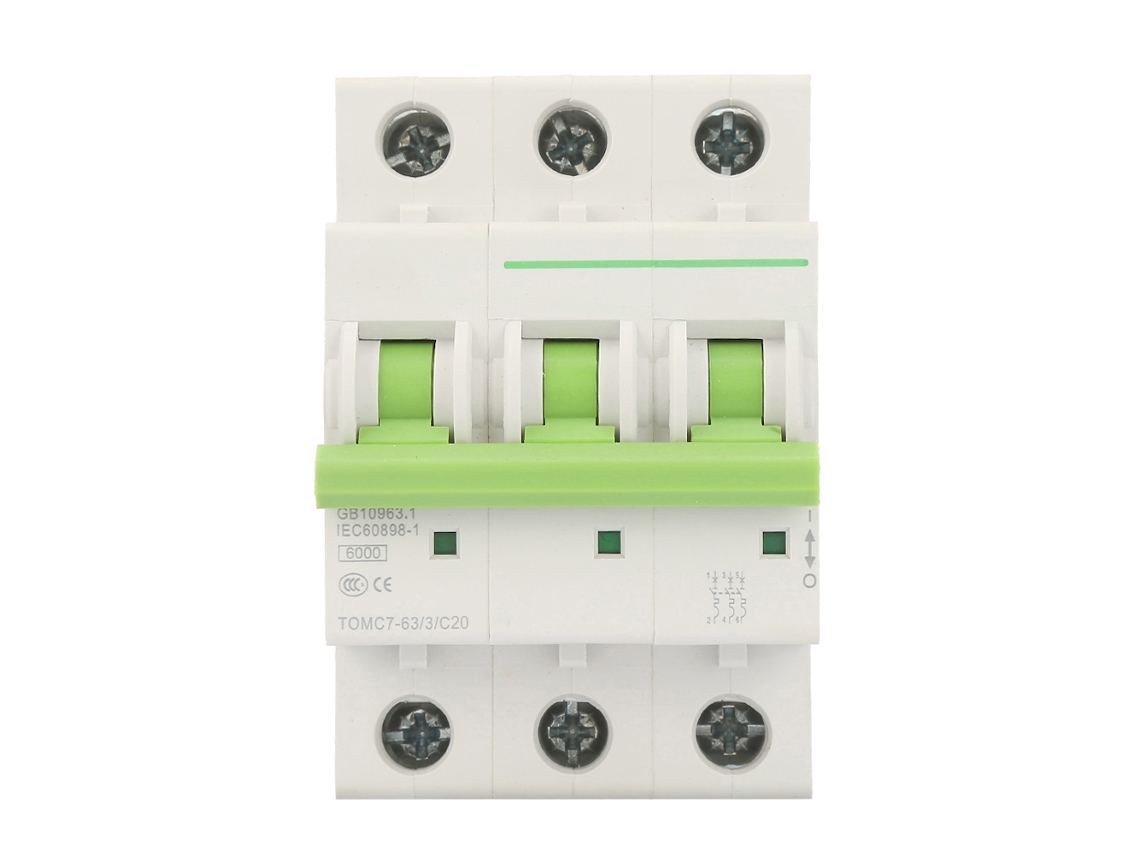 Interruptor automático miniatura 3p tipo C 20a VOLTEDGE