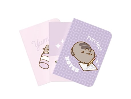 Conjunto 3 Cadernos A5 Pusheen Moments Pca5009