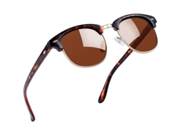 2026-óculos De Sol Polarizados Linjou Uv400 Protection Retro Semi-rimless Unisex
