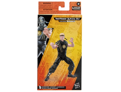 POWER RANGERS Lightning Mighty Morphin X Cobra Kai Johnny Lawrence Ranger Preto Urso Após Morfar - POWER RANGERS (Idade Mínima Recomendada: 4 anos)