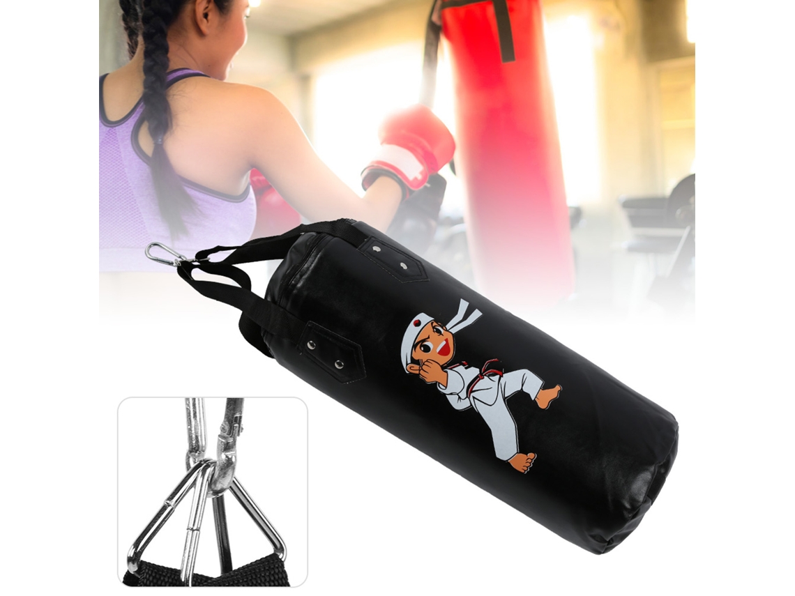 Saco De Pancada Suspenso Para Crianças, Para Treino De Sanda E Muay Thai Equipamento Preto Oco De 60 Cm Brilvibera