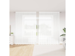 Vidaxl Cortina De Renda Branco 280 X 300 Cm Poliéster