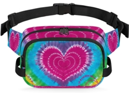 Pochete Unissex para Mulheres 22 8 X 6 3 X 15 5 Cm Design Diy Pa Estampa de Co Impermeável de Alta Qualidade
