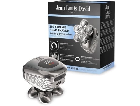 Barbeador Jean Louis David Jld 360 Xtreme Head com 6 cabeças giratórias e autonomia de 60 min.