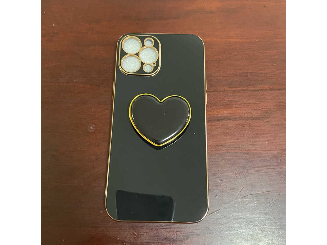 Capa de Telefone EOOCOO (suporte de Coração Eletroplatado)