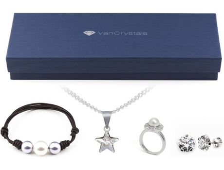 Conjunto de Joalharia VANCRYSTALS (Zinco - Multicor - Talla Única)