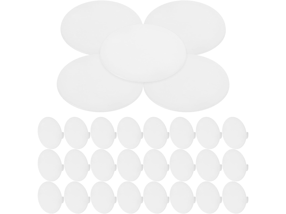 Magiclulu 50 Peças De Tampões Plástico Redondos Para Orifícios Móveis, Protetores De Cabos Para Mesas, Tampas Para